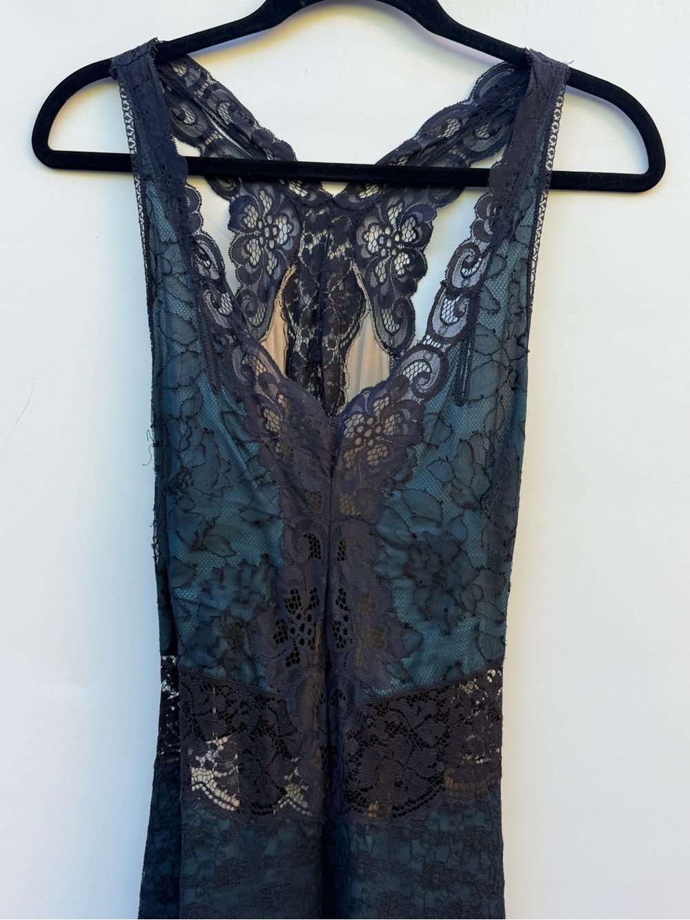 Stella McCartney Blue Lace Midi Dress Sz 40 - Picture 3 of 5